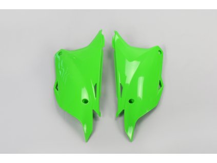 UFO Bočné tabuľky Kawasaki KX 85 '14-'25, KX 100 '14-'21, KX 112 '22-'25 zelené