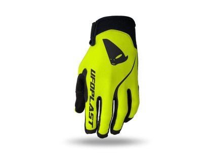 UFO Rukavice Skyline Kids Motocross čierne/žlté fluo