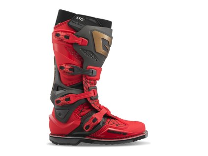 GAERNE Čižmy CROSS/Enduro model SG-22 Magma Mjk Limited Edition červené/čierne/hnedé