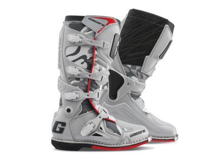 GAERNE Čižmy CROSS/Enduro Fastback Endurance Snow Camo sivé/čierne/červené