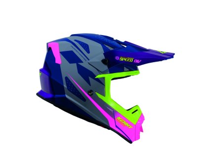 KENNY Prilba CROSS/Enduro Track Graphic Speed Purple fialová/ružová/žltá