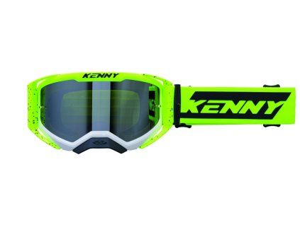 KENNY Okuliare Performance Evo 2 Yellow White Splash - číre sklo žlté fluo/čierne
