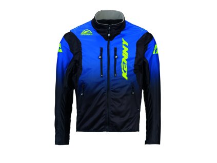 KENNY Bunda Adventure/Enduro Softshell – modrá / žltá neón
