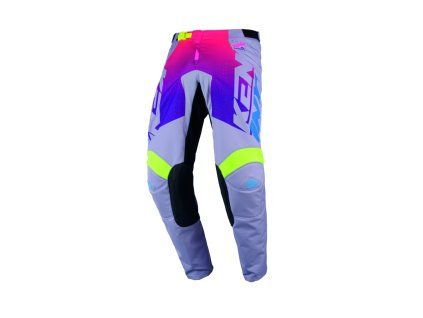 KENNY Nohavice CROSS/Enduro Track Zoom Grey White – sivé