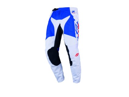 KENNY Detské nohavice CROSS/Enduro Track Zoom Patriot – modré/červené/biele