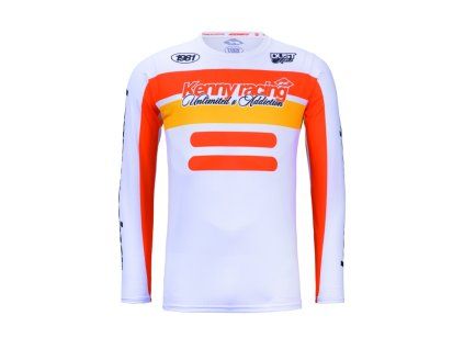 KENNY Dres CROSS/Enduro Force Beach Dust Orange – oranžový/biely