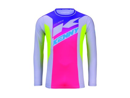 KENNY Detský dres CROSS/Enduro Track Zoom – sivý