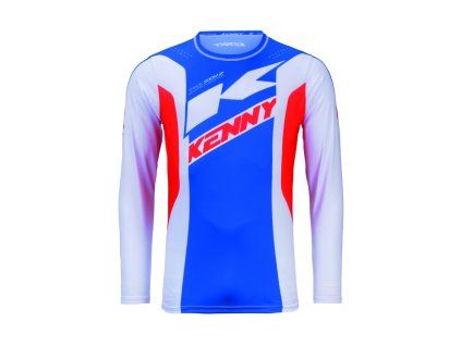 KENNY Detský dres CROSS/Enduro Track Zoom Patriot – modrý/červený/biely