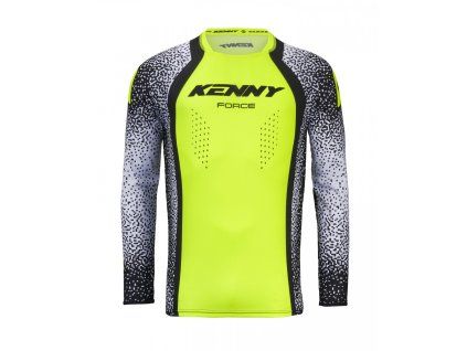 KENNY Dres CROSS/Enduro Force Pixel White/Neon Yellow – biely/žltý fluo