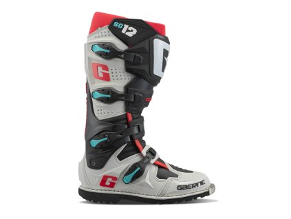 GAERNE Čižmy SG-12 Enduro Gravel – sivé/červené/modré/čierne
