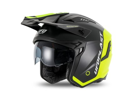 UFO Prilba Sheratan čierna/žltá fluo