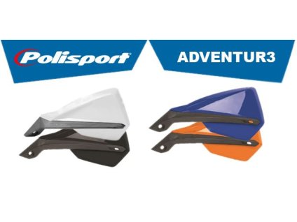 POLISPORT Chrániče rúk ADVENTUR3 – oranžové (22/28 mm)