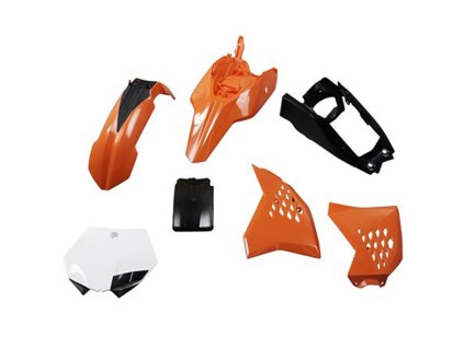 POLISPORT Sada plastov KTM SX 65 '12-'15 oranžová/čierna OEM