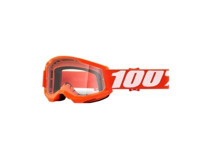 100% Detské okuliare Strata 2 – oranžové, číre sklo