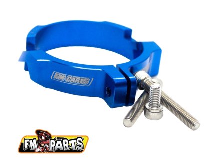FM-PARTS Chránič príruby výfuku KTM/Husqvarna '17-'24 modrý