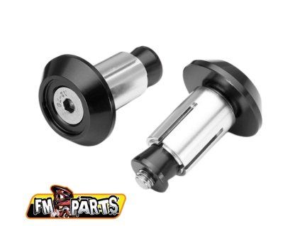 FM-PARTS Koncovky riadidiel (závažia) hliník čierne