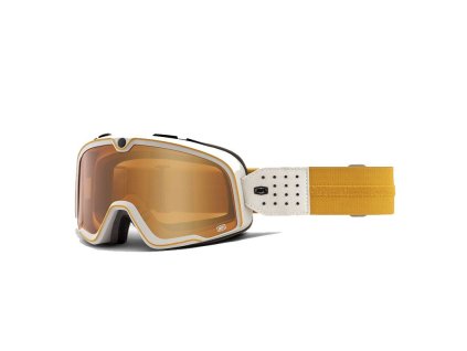 100% Okuliare Barstow Oceanside – biele/oranžové, oranžové sklo