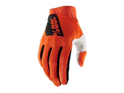 100% Rukavice CROSS/Enduro Ridefit oranžové fluo