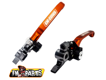 FM-PARTS Sada páčok spojky a brzdy KTM (15–23) Brembo – oranžová