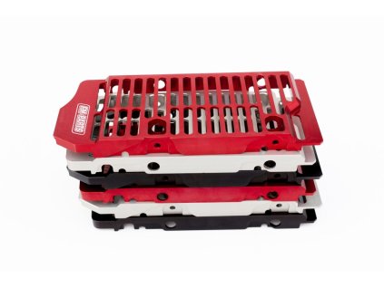 FM-PARTS Kryty chladičov (krátke) hliníkové Beta (20–23) – červené