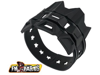 FM-PARTS Univerzálny chránič koncovky výfuku čierny