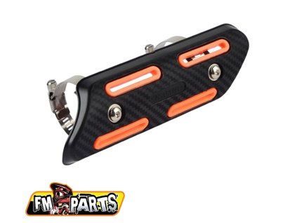 FM-PARTS Univerzálny chránič výfukového kolena – oranžový