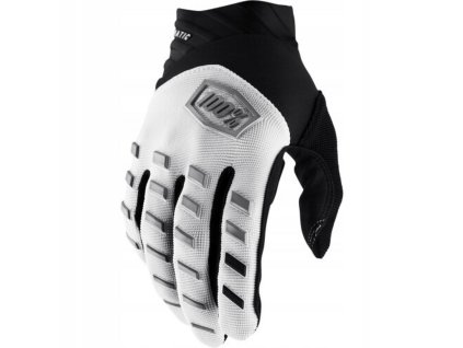 100% Rukavice CROSS/Enduro Airmatic biele/čierne