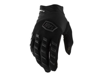 100% Rukavice CROSS/Enduro Airmatic Black/Charcoal čierne