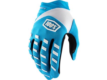 100% Rukavice CROSS/Enduro Airmatic modré/biele