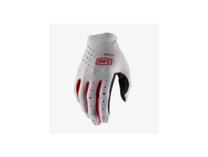 100% Rukavice CROSS/Enduro Sling MX sivé/čierne/červené