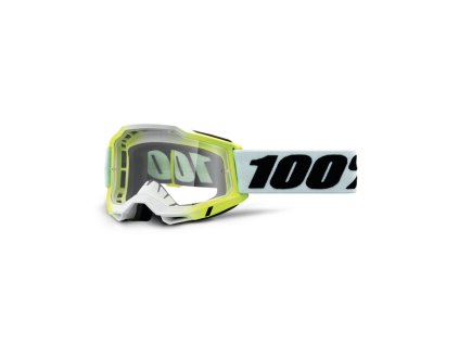 100% Okuliare Accuri 2 Dunder – biele/čierne/zelené, číre sklo