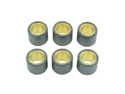 ATHENA Valčeky variátora 6 ks. 20X17 mm 9 Gr. Yamaha X-Max / X-City / Majesty 125, Aprilia Atlantic / Leonardo 125, Kymco Movie / Dink 125, Piaggio Liberty / Skipper / Hexagon / X9 125, Suzuki Burgman 125, Honda Dylan / Nes / SH 125 / 150