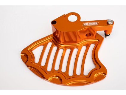 FM-PARTS Hliníkový chránič predného brzdového kotúča KTM (15–24) – oranžový