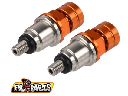 FM-PARTS Odvzdušňováky predných tlmičov KTM / Husqvarna WP – oranžové