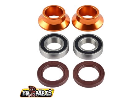 FM-PARTS Sada ložísk a gufier a Rozperiek zadného kolesa KTM / Husqvarna / Gas Gas '03-'23 čierna