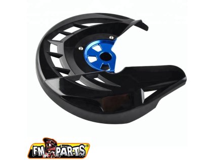 FM-PARTS Kryt predného brzdového kotúča KTM '15-'24; Husqvarna '15-'24 čierny/modrý
