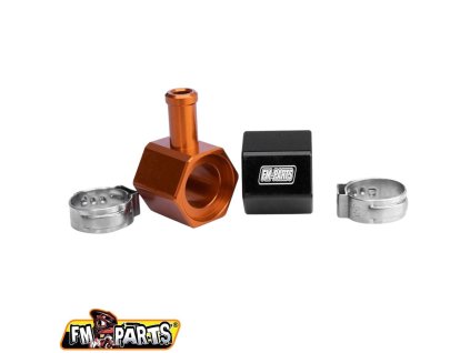 FM-PARTS Hliníková rýchlospojka palivovej nádrže KTM / Husqvarna / Gas Gas TPI '18–'23 – čierna