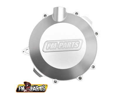 FM-PARTS Kryt spojky (zosilnený) Cnc 6082 hliník KTM/Husqvarna/Gas Gas 250/300 '17-'23 strieborný