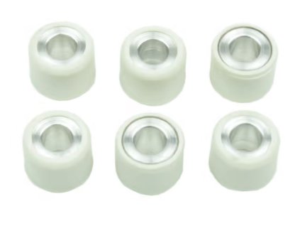 ATHENA Valčeky variátora 6 ks. 15 × 12 mm 7,5 Gr. Aprilia Amico/Gulliver/Scarabeo/Sonic/SR 50, Piaggio Bravo/Ciao/Grillo 50, Yamaha Bws/Cs/Ct/Cw/Jog/Yh/Yn/Yq/YW 50