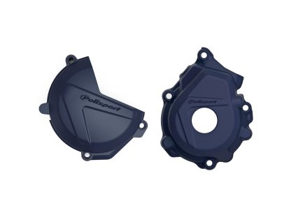 POLISPORT Sada chráničov krytu zapaľovania a krytu spojky KTM SX-F/XC-F 250/350 '16-'22; Husqvarna FC 250/350 '16-'22 modrá