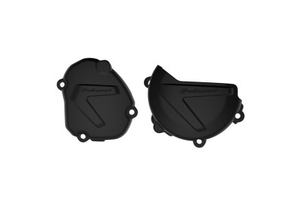 POLISPORT Sada chráničov krytu zapaľovania a krytu spojky Yamaha YZ 125 '08-'25 čierna