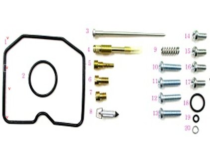 BEARING WORX Opravná sada karburátora Kawasaki KLF 300B Bayou '96-'05
