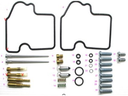 BEARING WORX Opravná sada karburátora Kawasaki KVF 700 Prairie '04-'06