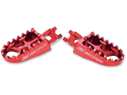 SCAR Stupačky hliníkové Kawasaki KXF '06-'17, KXF 450 '07-'17, CRF 250 '02-'17 červené