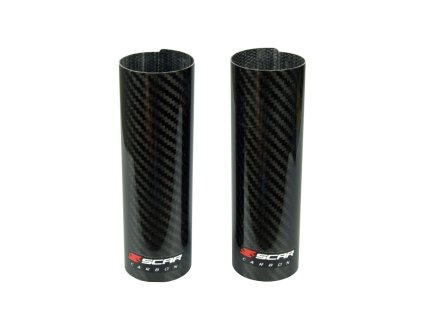 SCAR Samolepiace kryty hornej časti rúr tlmičov Carbon 160 × 52 mm