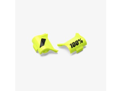 100% Náhradné kryty kaziet Roll-Off systému Forecast pre okuliare Armega/Armatic – žlté fluo/čierne