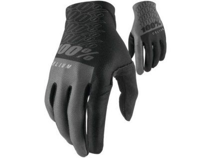100% Rukavice CROSS/Enduro Celium čierne / sivé