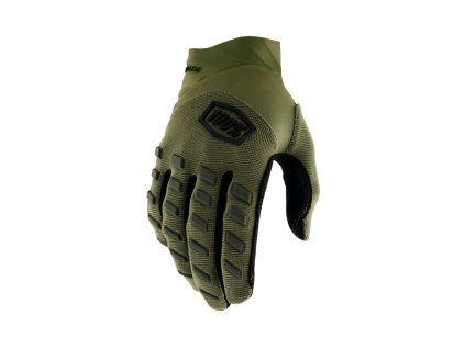 100% Rukavice CROSS/Enduro/MTB Airmatic Army zelené Military