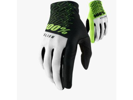 100% Rukavice CROSS/Enduro/MTB Celium fluo čierne/žlté fluo/biele