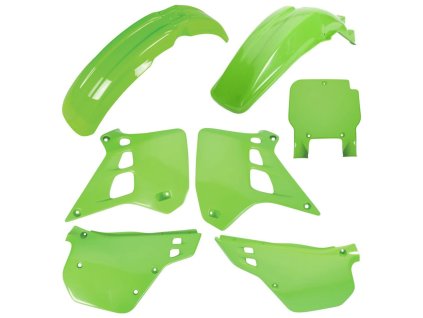 POLISPORT Sada plastov Kawasaki KX 125 '90-'91 zelená